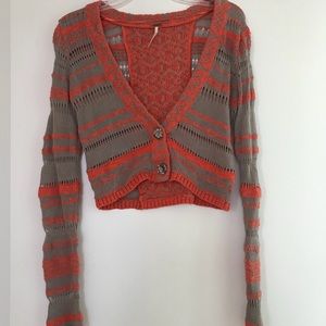 Free People cropped sweater -XS, runs large